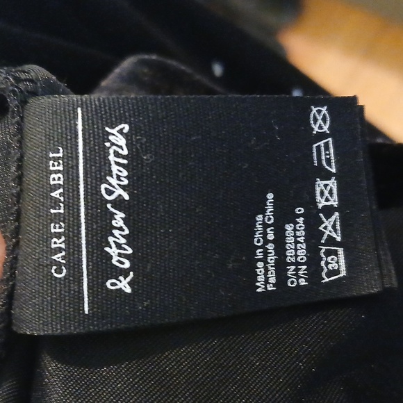 & Other Stories Rhinestone Velvet Wrap Top size 0 - Picture 11 of 15